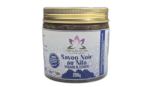 Savon Noir Nila : Exfoliation et Éclaircissement Naturels pour une Peau Radieuse 200 gr - Maroc Bio Pharma