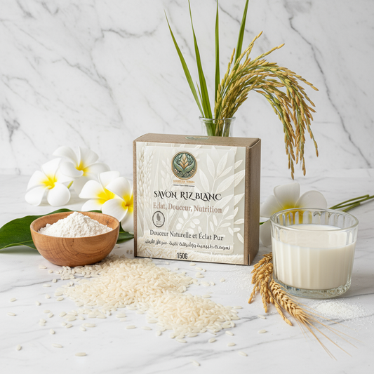 Savon Riz Blanc في سياق طبيعي