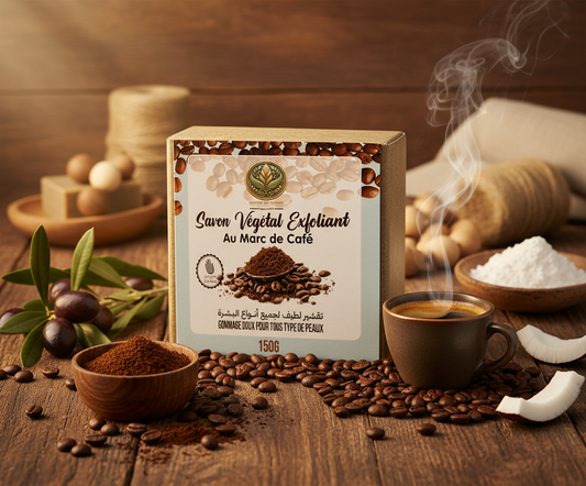 Savon Végétal Exfoliant au Marc de Café - Photo produit professionnelle