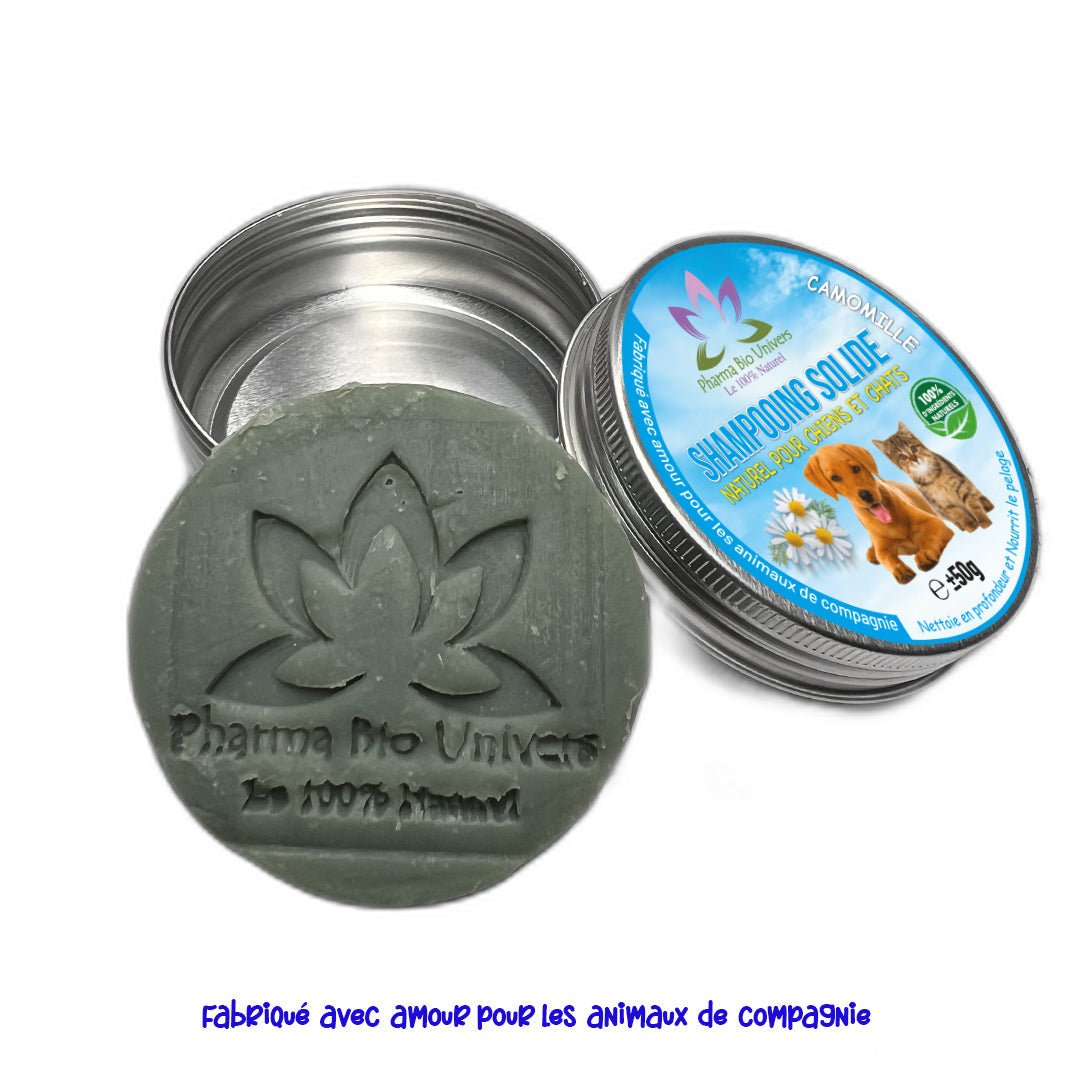 Shampooing Solide Pur et Naturel pour Chiens et Chats - Fabriqué en Seine et Marne - Maroc Bio Pharma