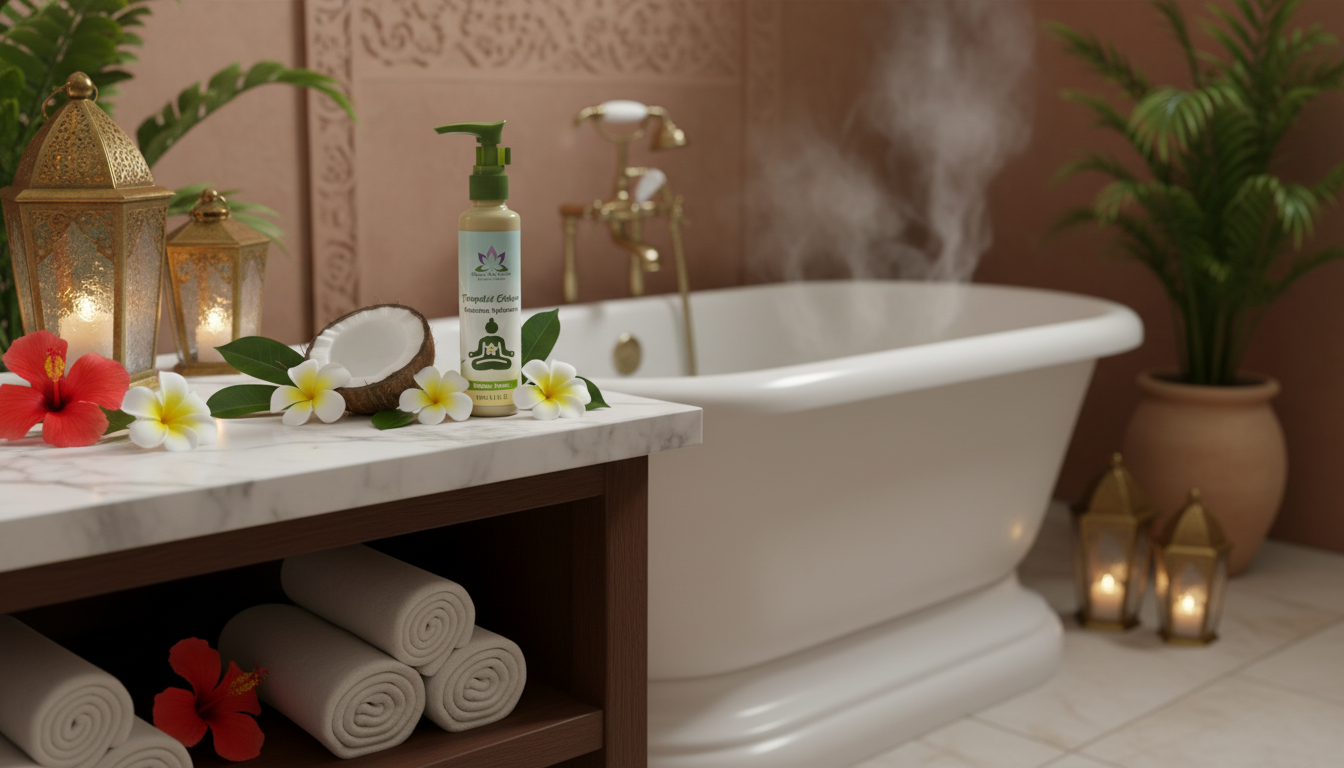 Spa relaxant avec bougies